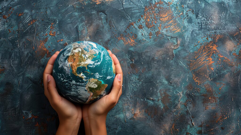 World Humanitarian Day, humanitarian symbols, compassionate design, ample copy space